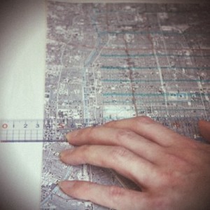 平安京を現代の地図に